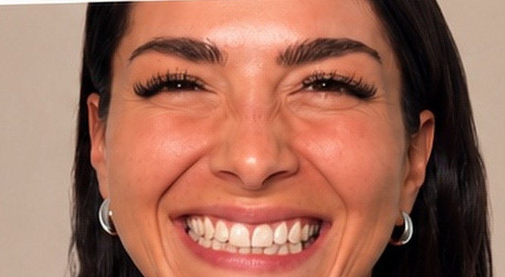 After Botox crow's feet treatment at Silk Clinics Dubai — smoother eye area on smiling while natural expression is preserved.