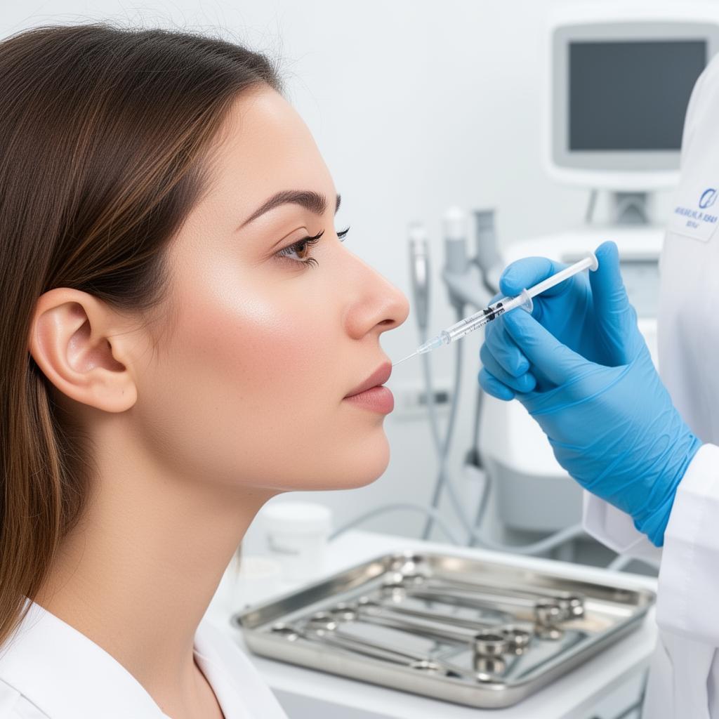 Dermal fillers in Dubai at Silk Clinics for natural lip and cheek enhancement